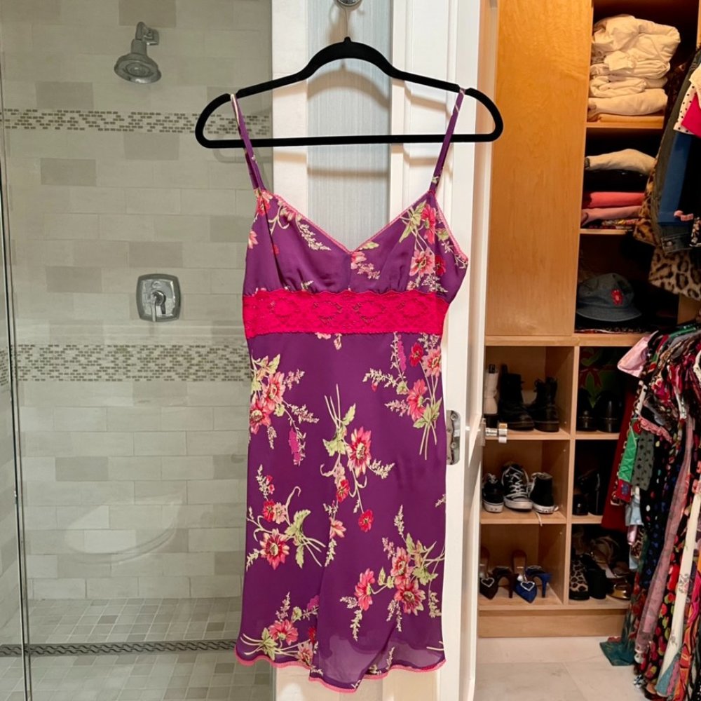 Vintage Floral Betsey Johnson Mini Dress
